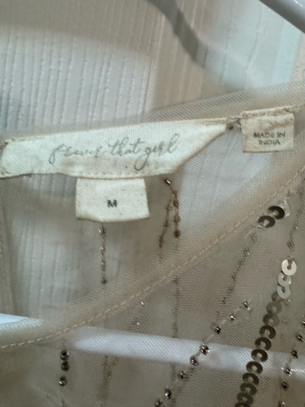 Forever That Girl Embellished
Sheer Top M - Picture 8 of 12